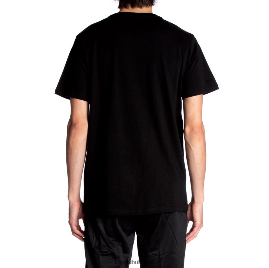 Kappa мъже автентична тениска estessi черна струя 48Z026128