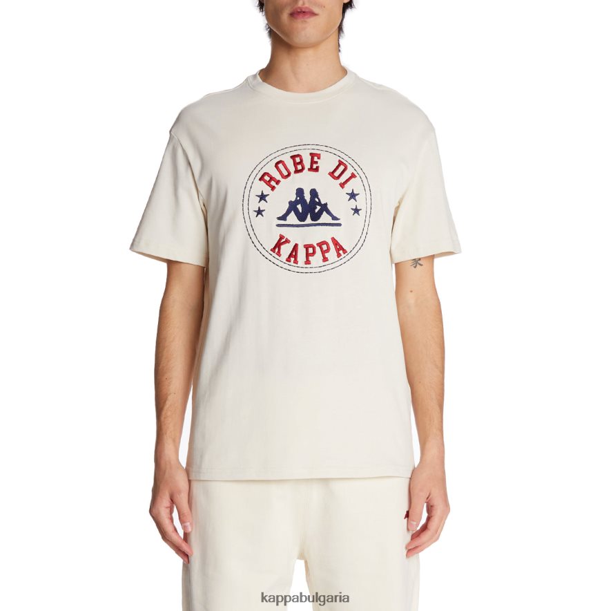 Kappa мъже халат giovani revati тениска сметана 48Z026197