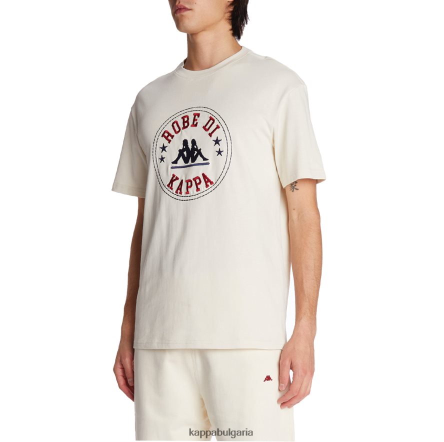 Kappa мъже халат giovani revati тениска сметана 48Z026197