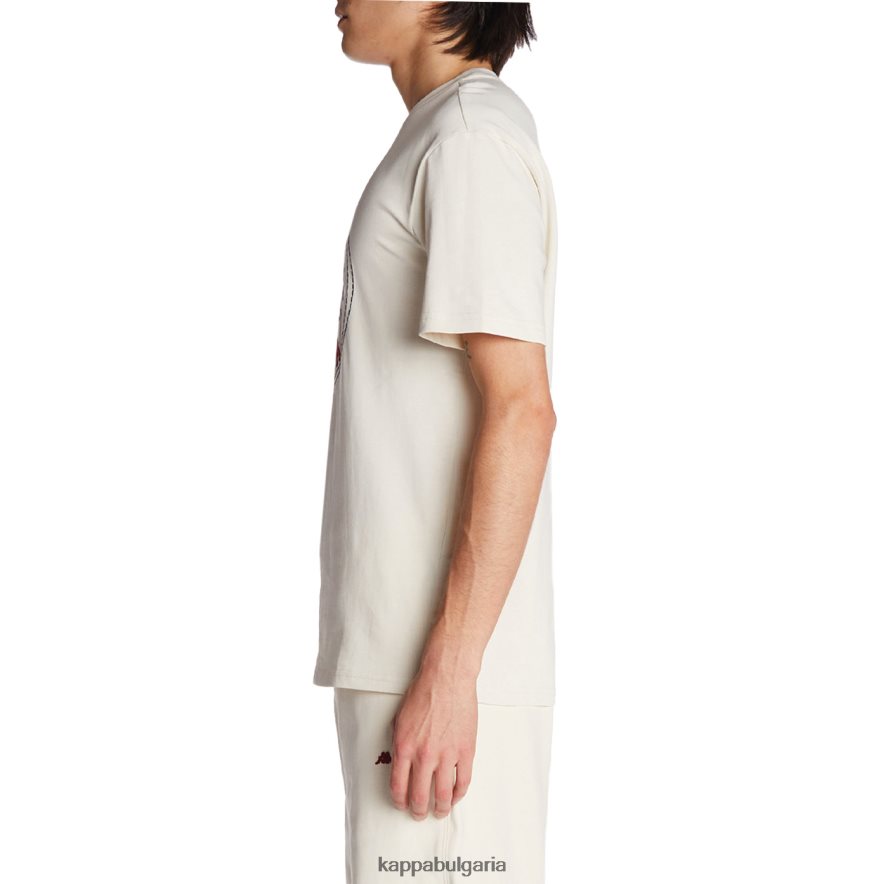 Kappa мъже халат giovani revati тениска сметана 48Z026197