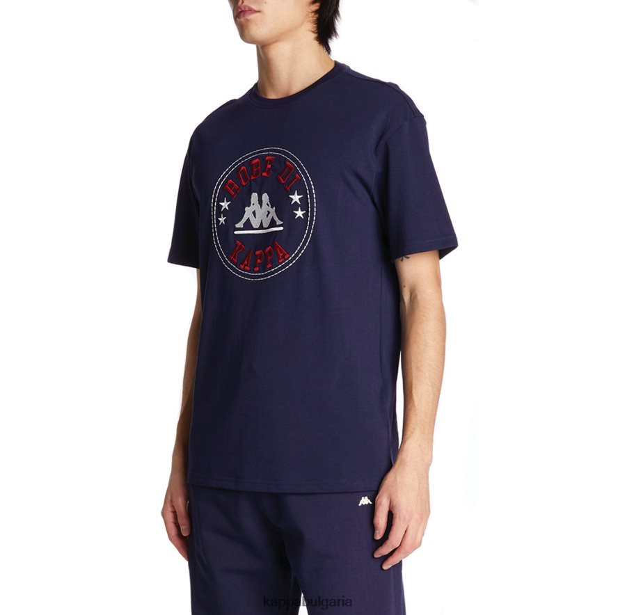 Kappa мъже халат giovani revati тениска военноморски флот 48Z026198