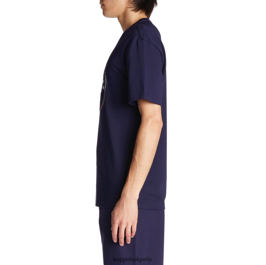 Kappa мъже халат giovani revati тениска военноморски флот 48Z026198