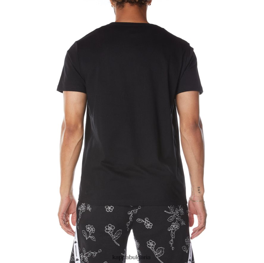 Kappa мъже автентична тениска jpn vitriol черен дим 48Z026172