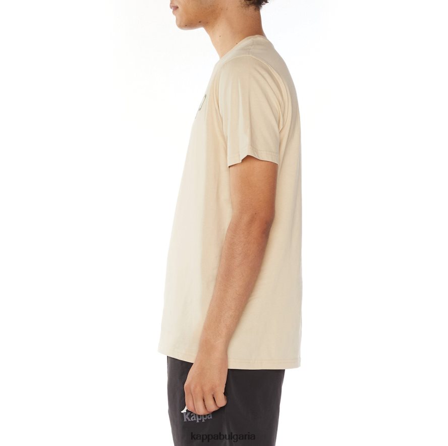 Kappa мъже тениска с лого onis бежово 48Z026114