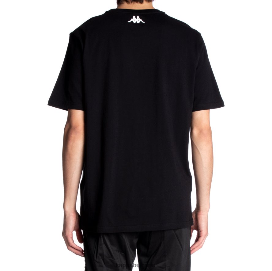 Kappa мъже тениска quinn черна струя 48Z026139