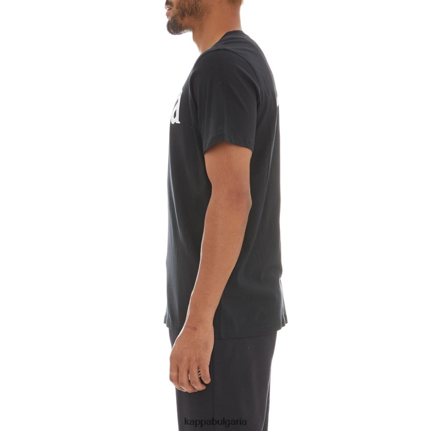 Kappa мъже автентична sfreeze тениска черен дим 48Z026178