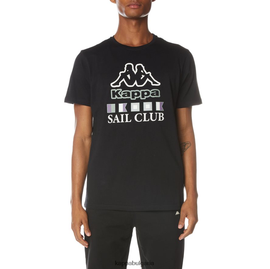 Kappa мъже тениска temi черна струя 48Z026119