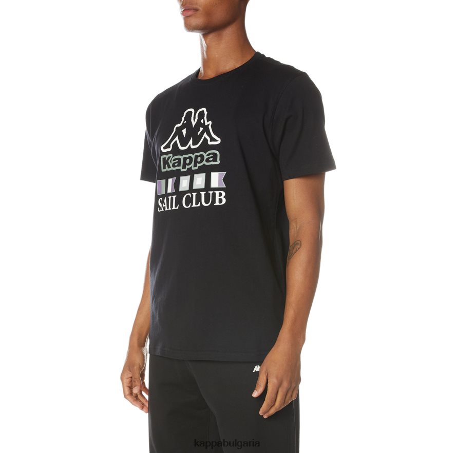 Kappa мъже тениска temi черна струя 48Z026119