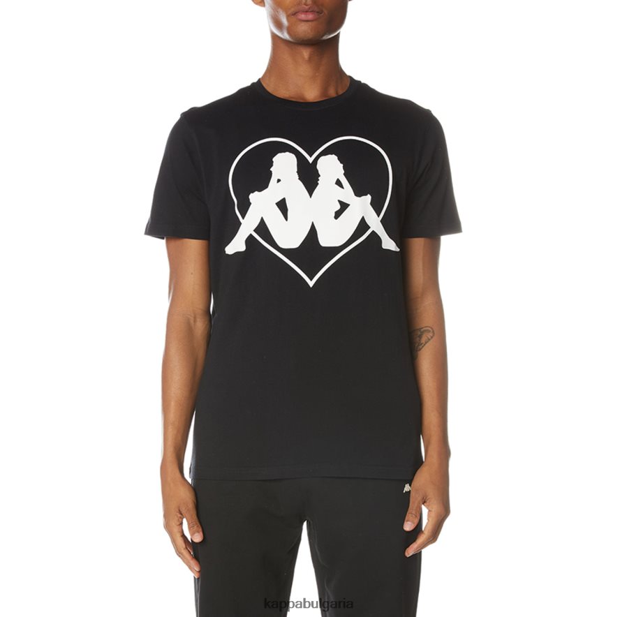 Kappa мъже автентична тениска zielona черна струя 48Z026104