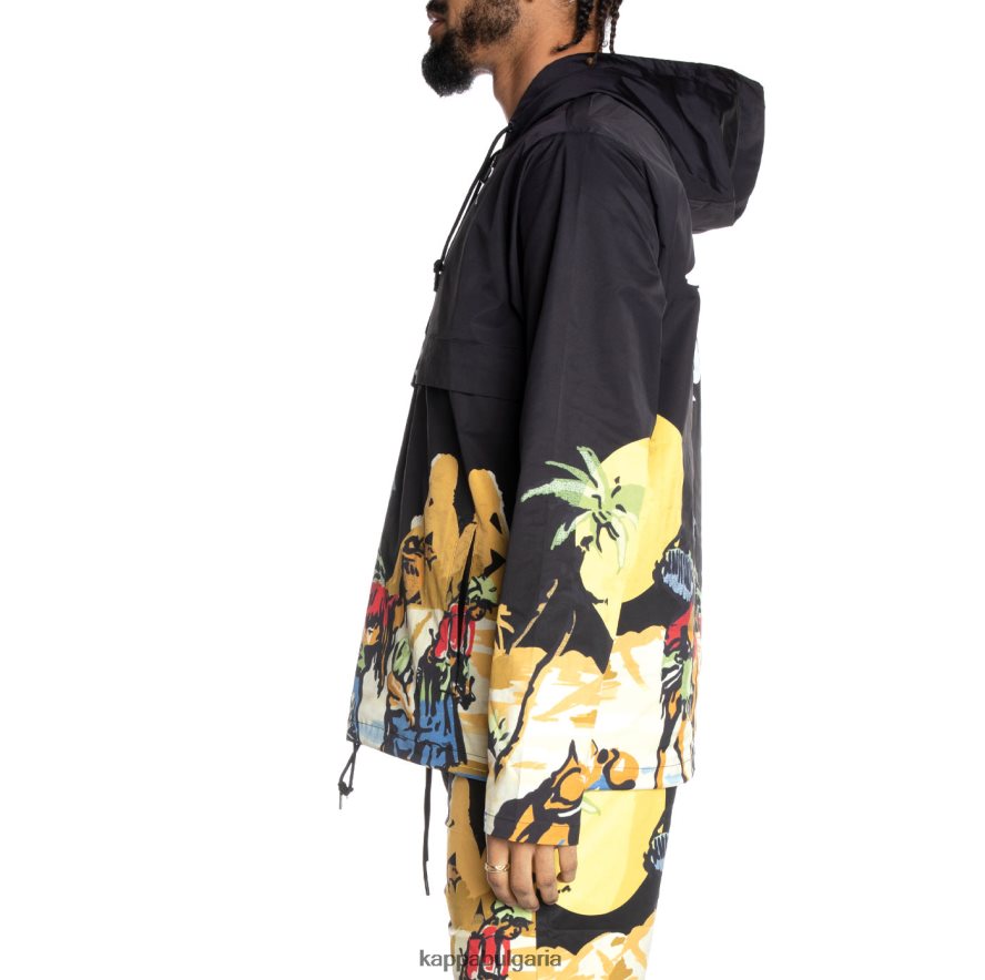 Kappa мъже автентична кула ветровка смолисточерен 48Z02678