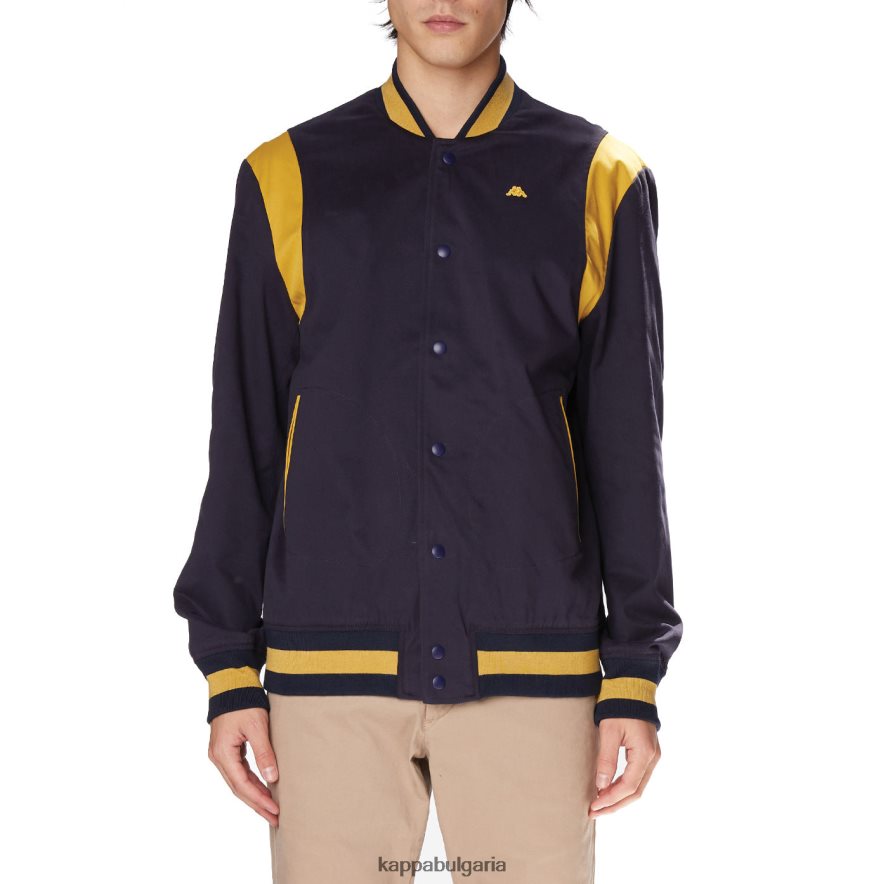 Kappa мъже халат giovani naons университетско яке морско жълто 48Z02673